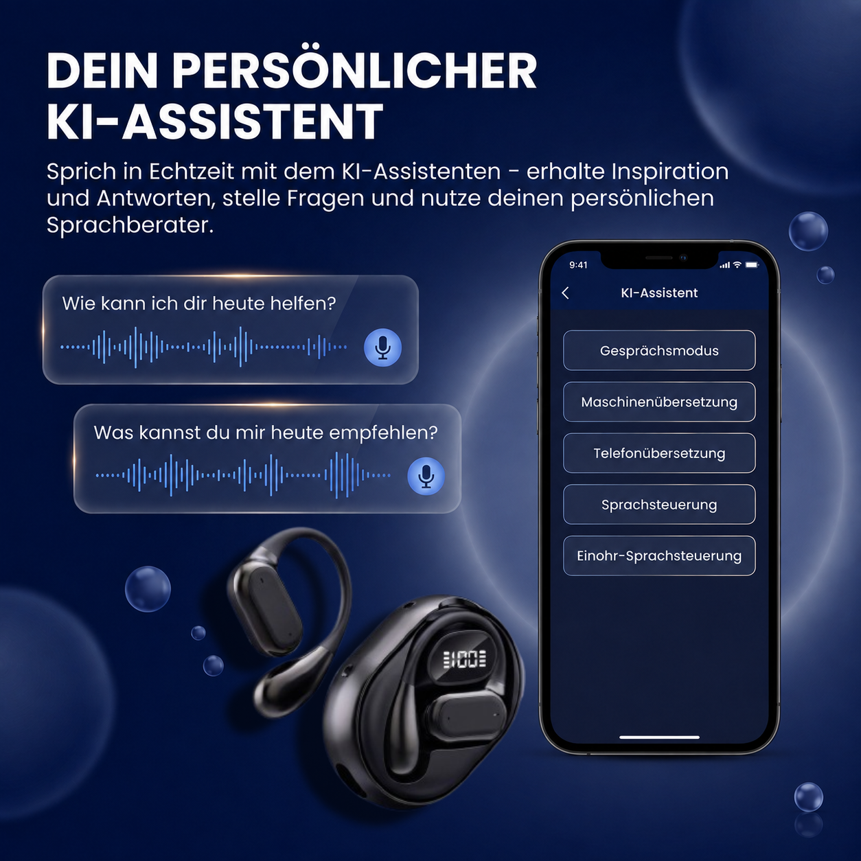 KI-Übersetzer-Kopfhörer